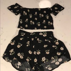 Two piece floral set